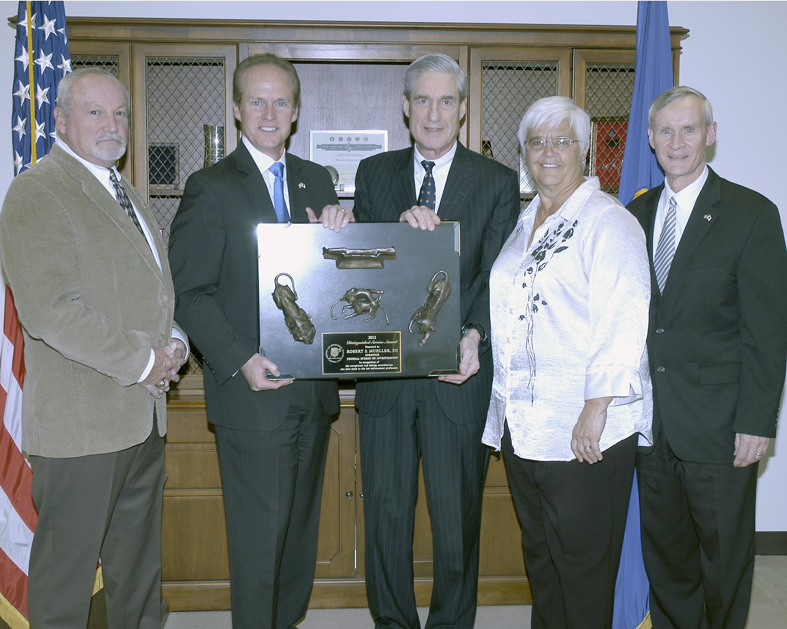 Distinguished Service Award Given to FBI Director Robert S. Mueller