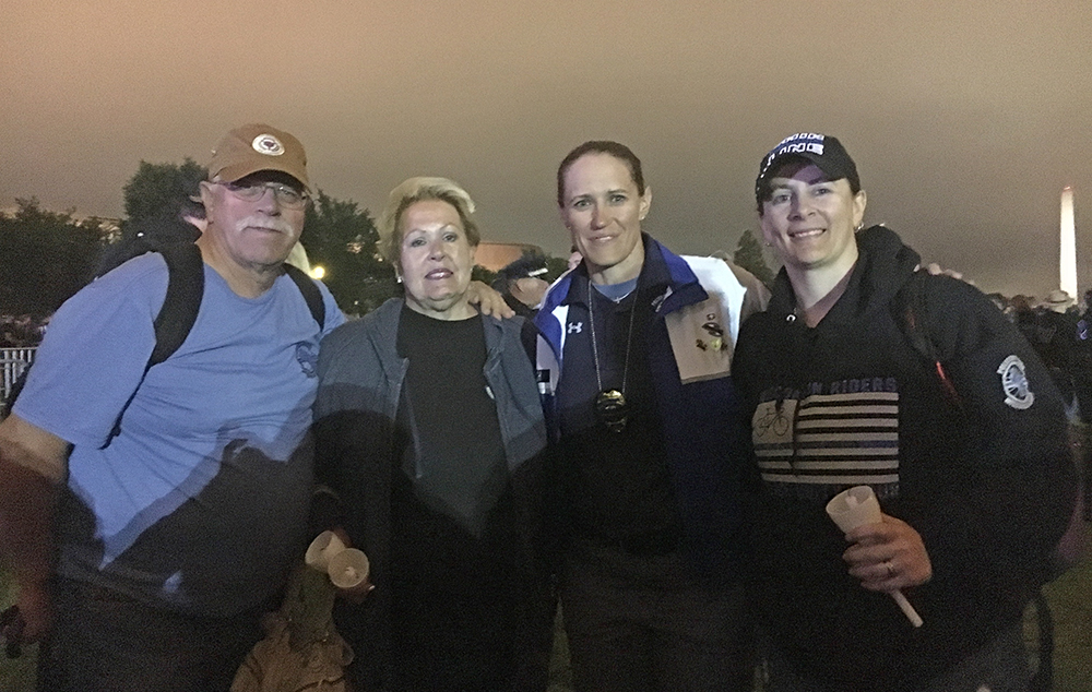 Dad, Mom, Me, and Marisa at the 2018 Candlelight Vigil, Washington, D.C.