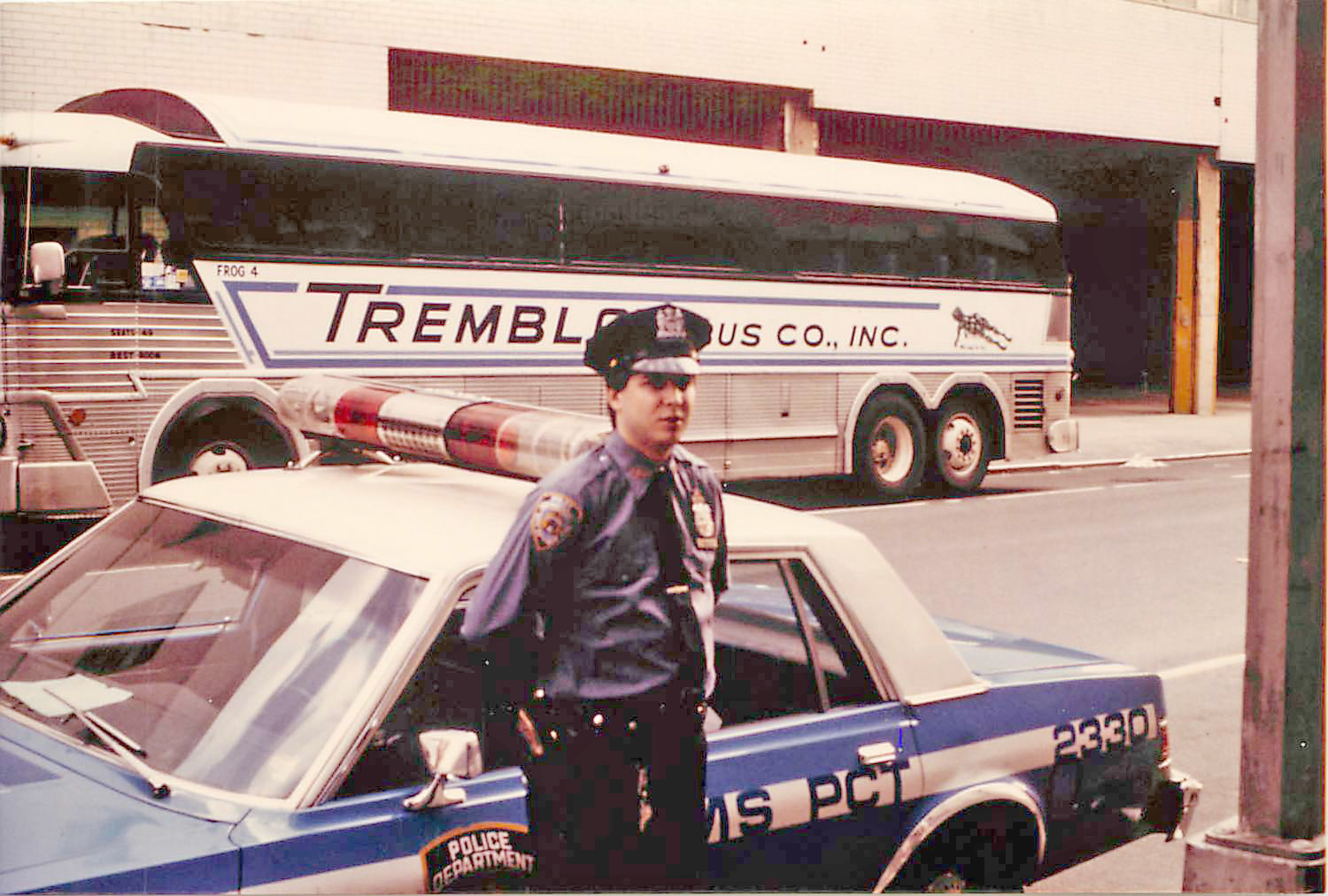 PO Wert on patrol in MTS 1983