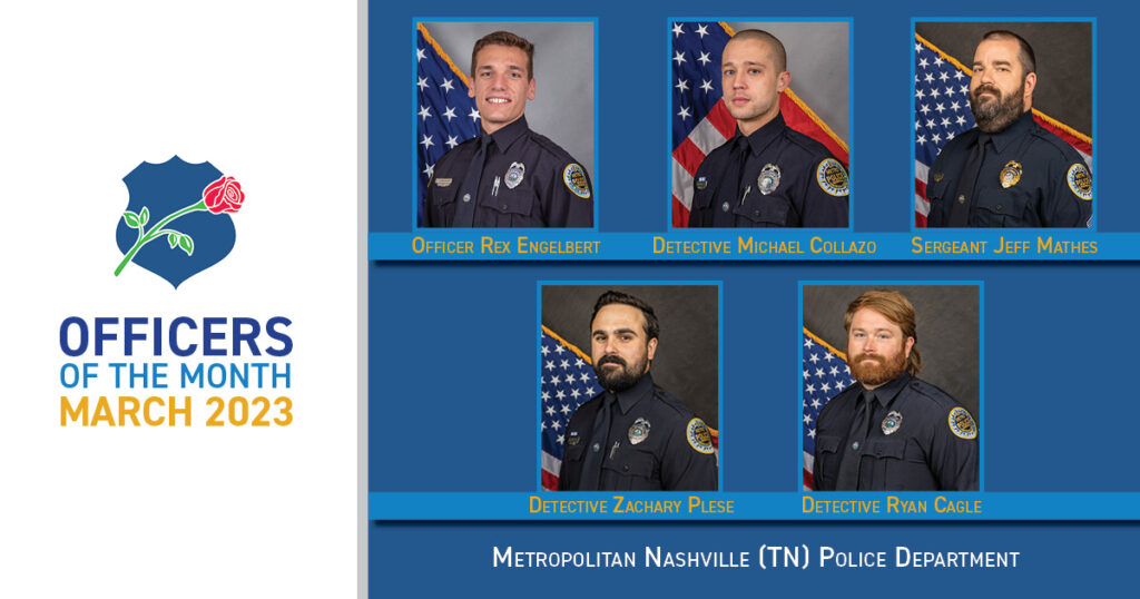 National Law Enforcement Officers Memorial Fund Announces March 2023 Officers of the Month